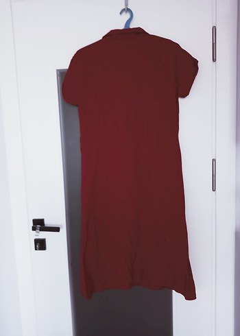 Bordo yazlık Elbise - Görsel 3