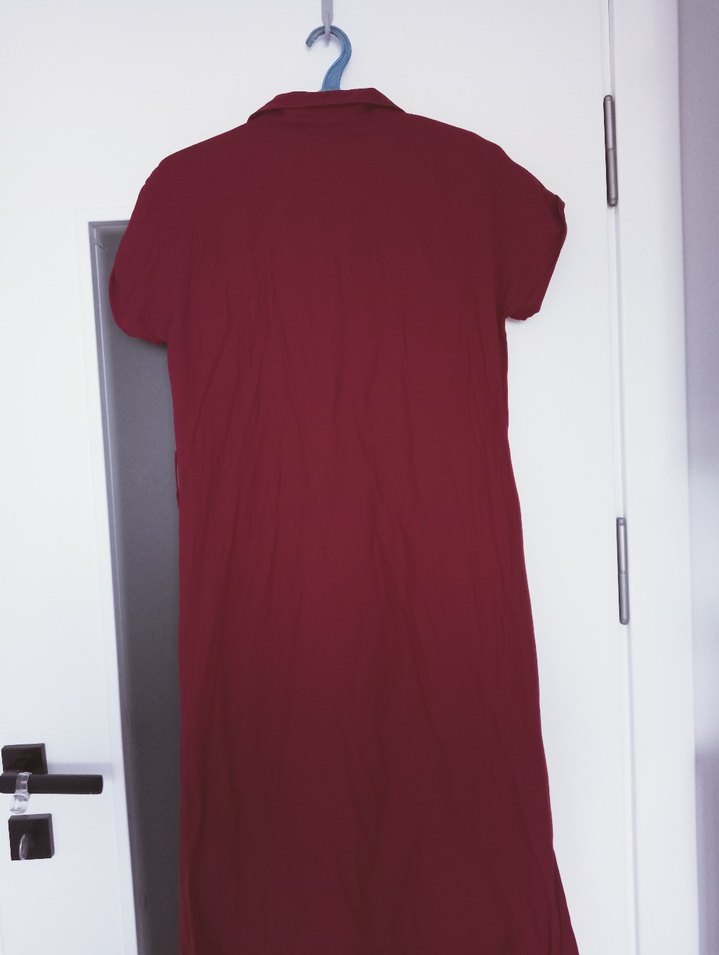 Bordo yazlık Elbise - Görsel 2