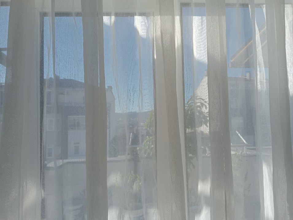 Beyaz Düz Tül Perde - Görsel 5