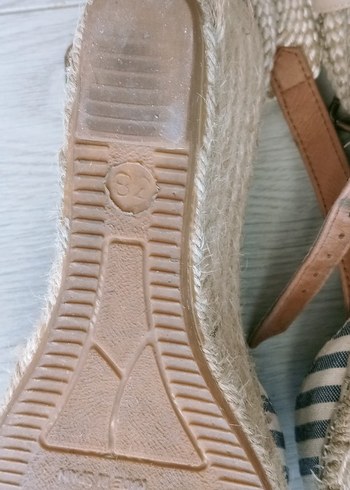 Mavi Nakışlı Kadın Dolgu Topuklu Espadril - Görsel 7