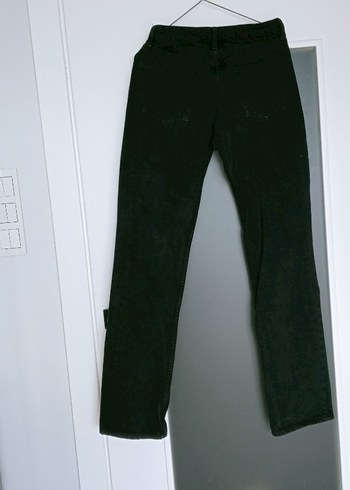 36 Beden Kadın Siyah Midi Denim Kot Pantolon