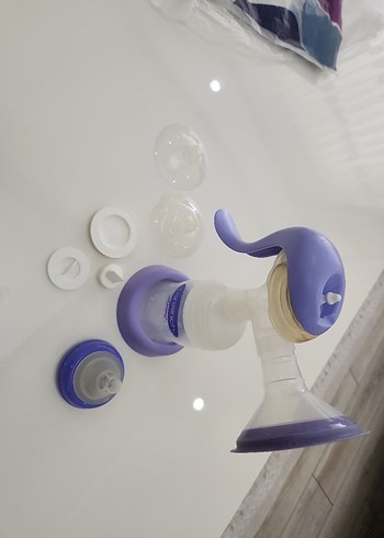 Lansinoh Mor Göğüs Pompası ve Biberon Seti - Görsel 5