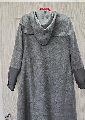 Gri Uzun Kadın Kaban ZÜHRE - Görsel 7