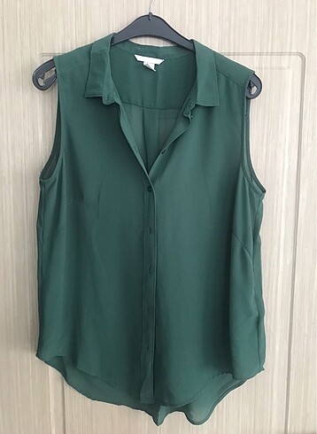 H&M yeşil gömlek