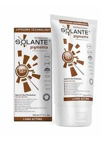 Solante pigmenta güneş kremi