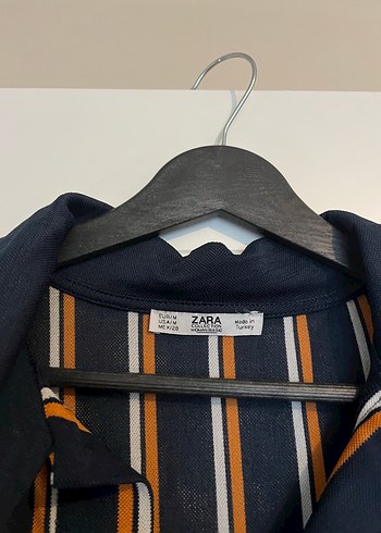 Zara Zara Çizgili Uzun Kollu Kadın elbise