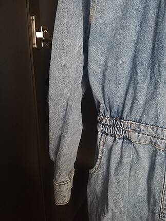 l Beden mavi Renk Mango jean elbise