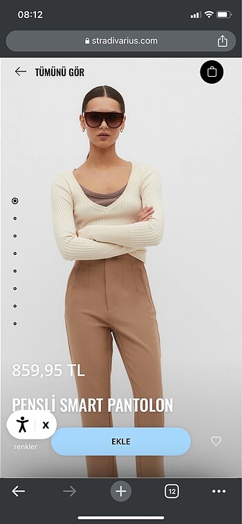 Stradivarius pensli pantolon