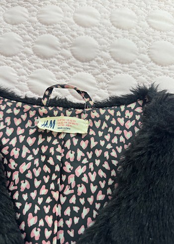 Kürk Detaylı Siyah çocuk Yelek - Görsel 2