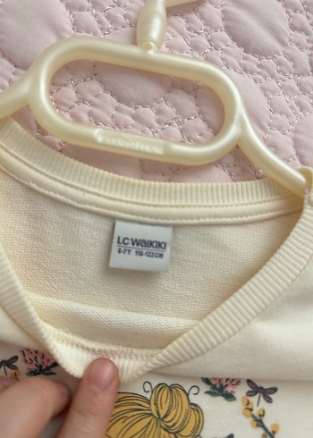 Pembe V Yaka Kısa çocuk elbise - Görsel 3