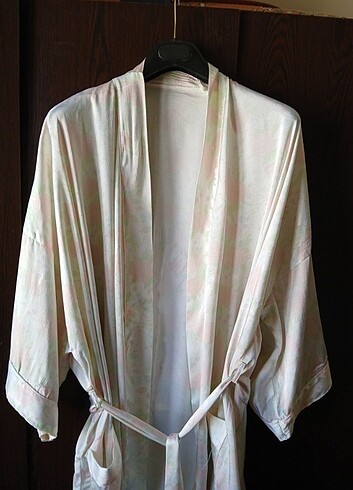 PASTEL DESENLI IPEK&SATEN SABAHLIK - Görsel 2