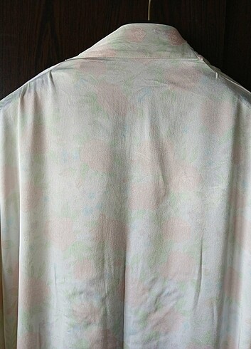 PASTEL DESENLI IPEK&SATEN SABAHLIK - Görsel 5