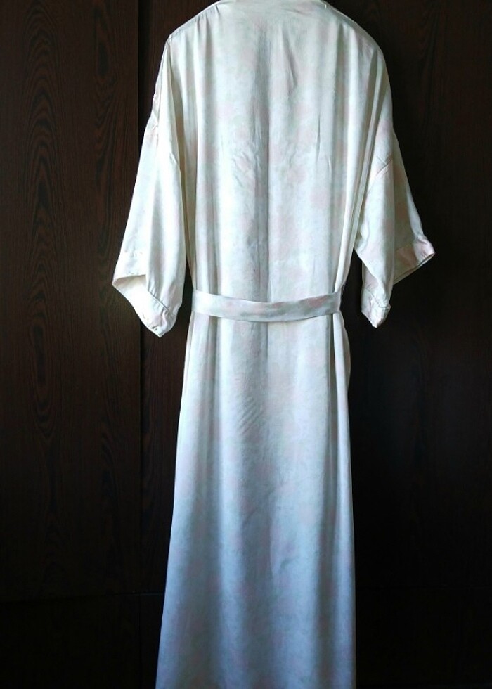 PASTEL DESENLI IPEK&SATEN SABAHLIK - Görsel 3