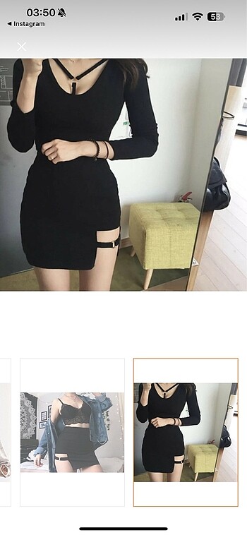Kemerli Mini etek