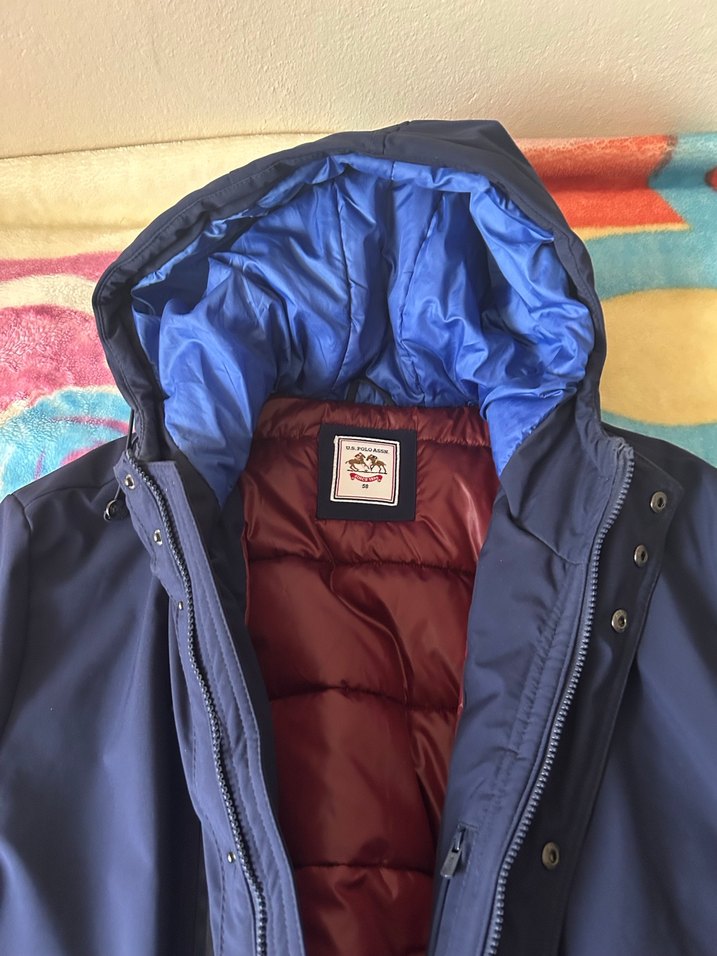 Us Polo Assn lacivert erkek kaban - Görsel 5