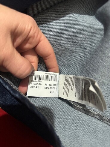 xs Beden Mavi jeans elbise