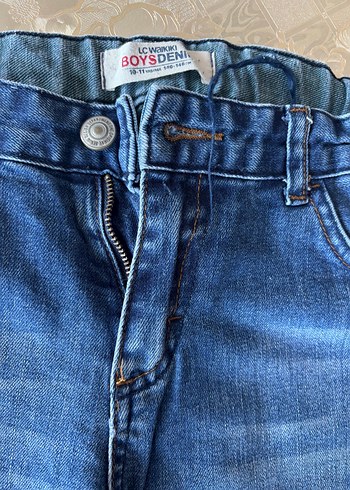 10 Yaş Beden Erkek Çocuk Mavi Denim Pantolon