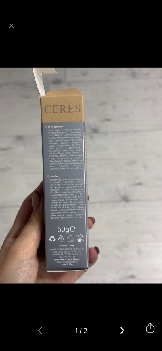 Ceres DD+ Krem SPF35 Orta Ton - Görsel 2