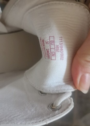 Beyaz Platform Topuklu Kadın Bot - Görsel 3