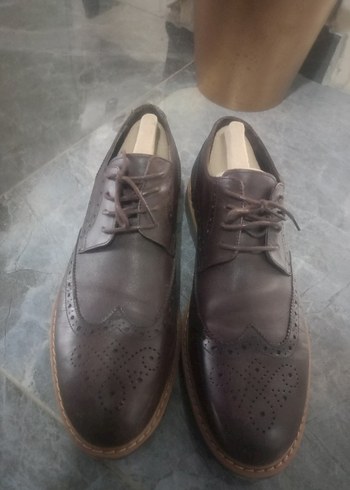 Klasik Erkek Kahverengi Deri Ayakkabı - Görsel 2