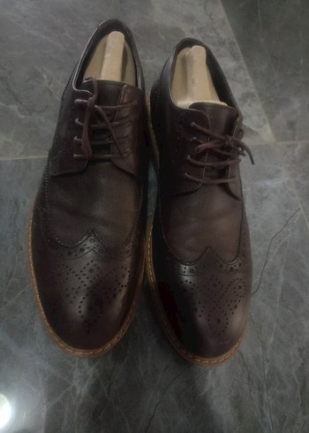 Klasik Erkek Kahverengi Deri Ayakkabı - Görsel 4