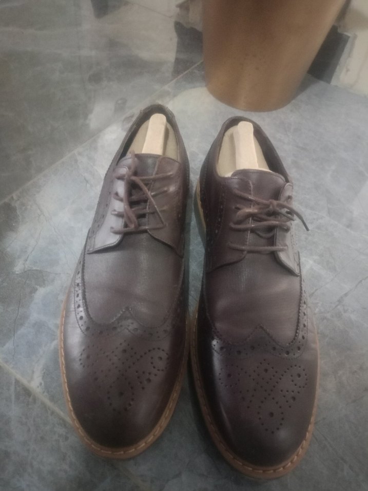 Klasik Erkek Kahverengi Deri Ayakkabı - Görsel 2