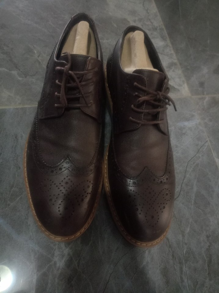 Klasik Erkek Kahverengi Deri Ayakkabı - Görsel 4