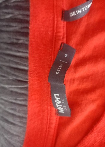 Kırmızı Baskılı Erkek  Tişörtü - Görsel 3