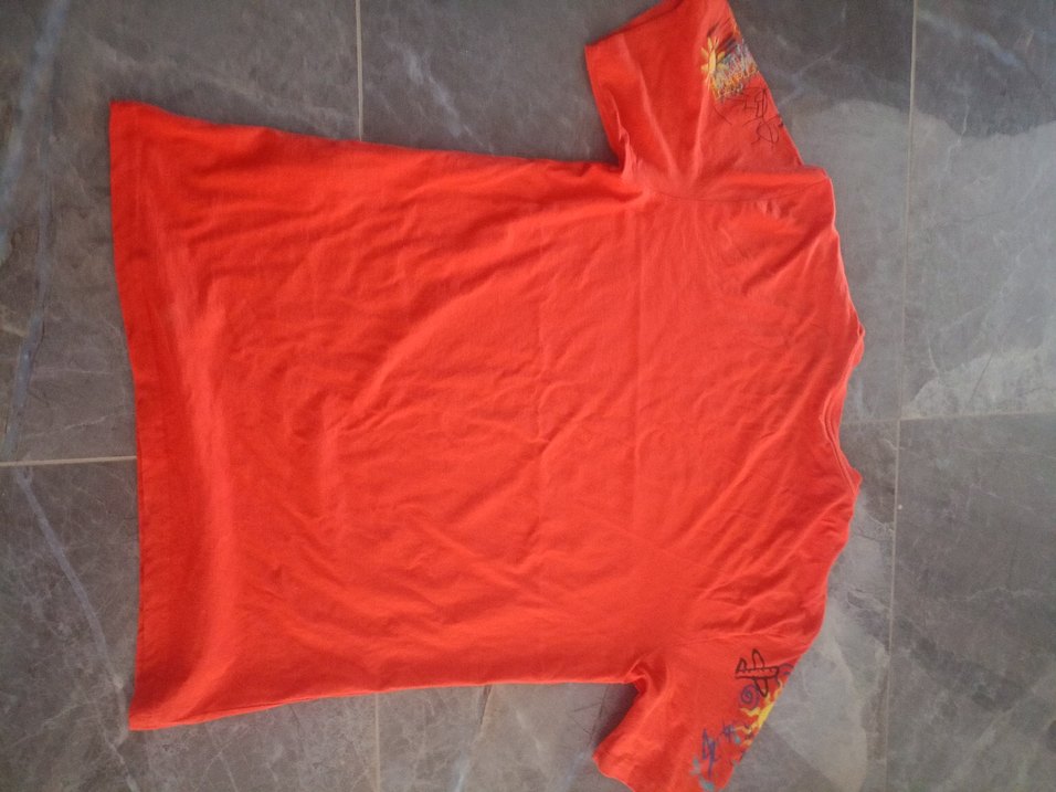 Kırmızı Baskılı Erkek  Tişörtü - Görsel 5