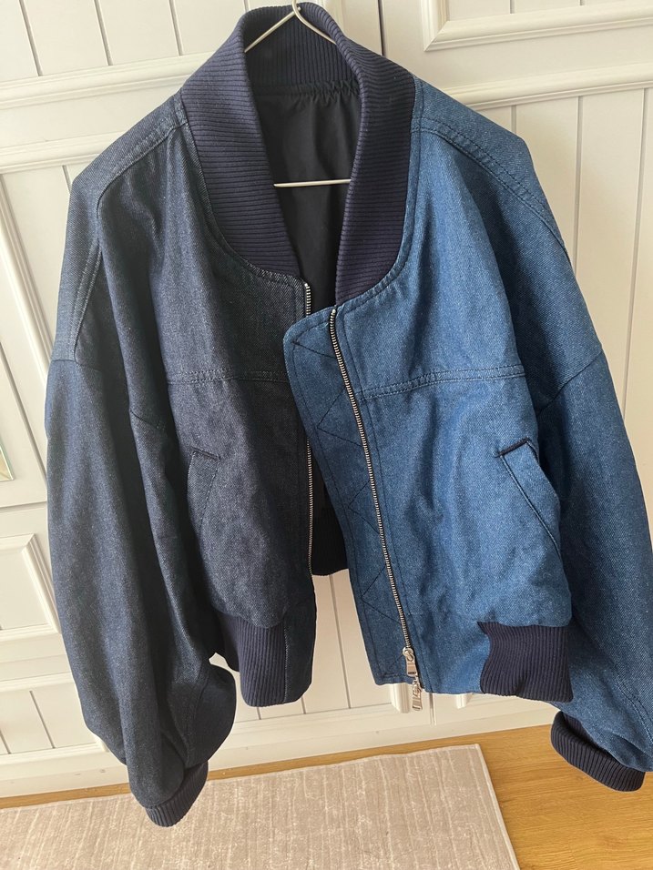 Gri Mavi Kadın Denim Ceket - Görsel 3