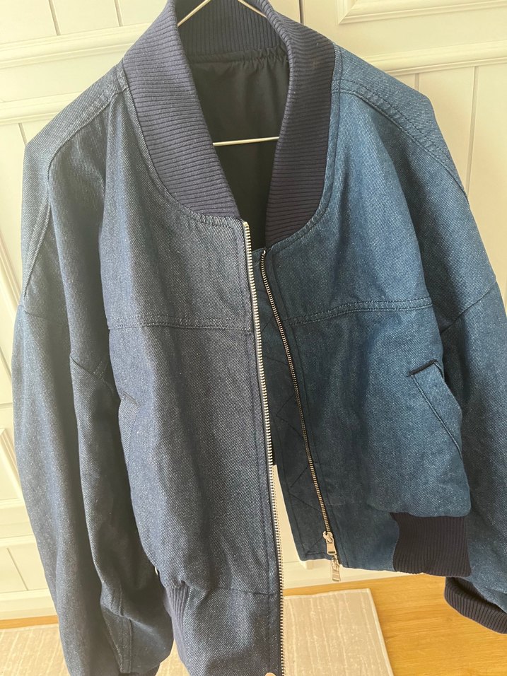 Gri Mavi Kadın Denim Ceket - Görsel 2