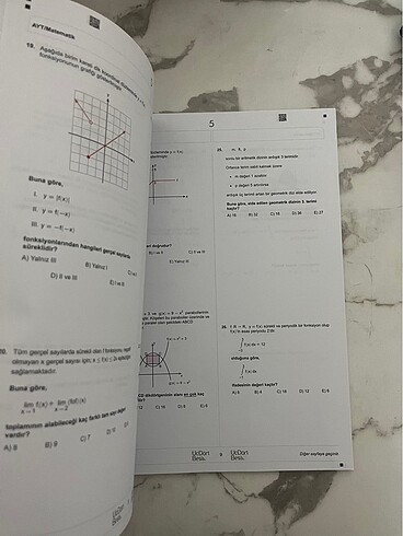  345 Yayınları Ayt Matematik Deneme