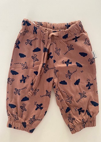 Erkek Çocuk Kahverengi Pamuklu Rahat Pantolon - Görsel 2