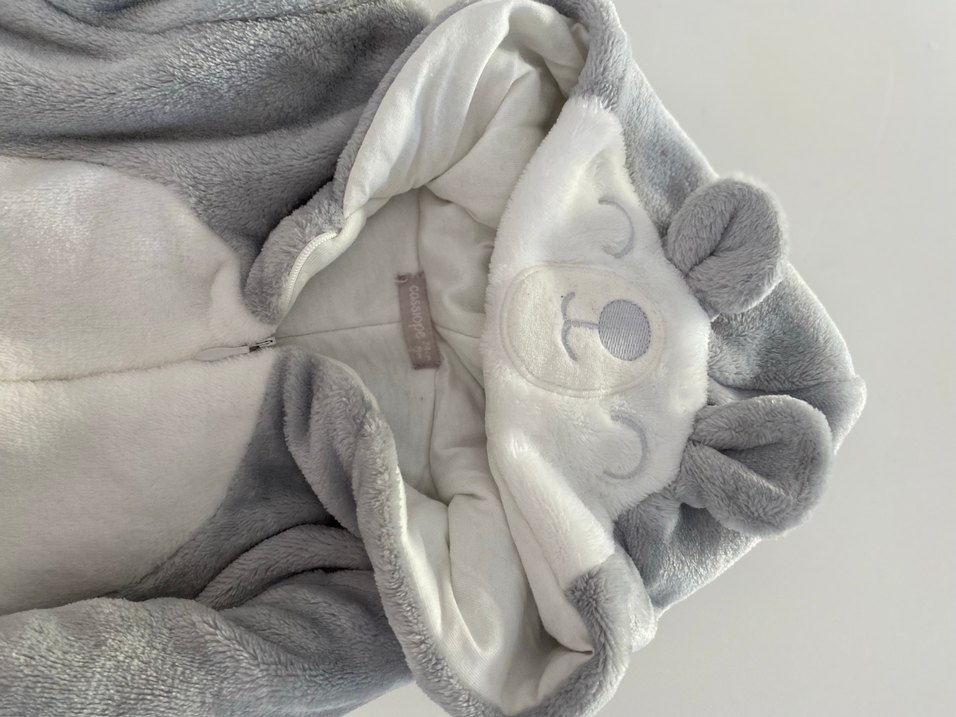 Gri Peluş Bebek Tulum - Görsel 2