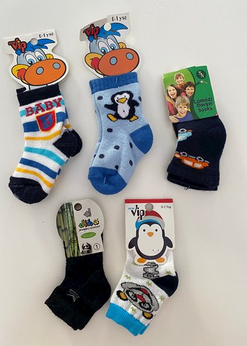 Gri Baskılı Erkek Bebek Çorapları 3'lü - Görsel 3