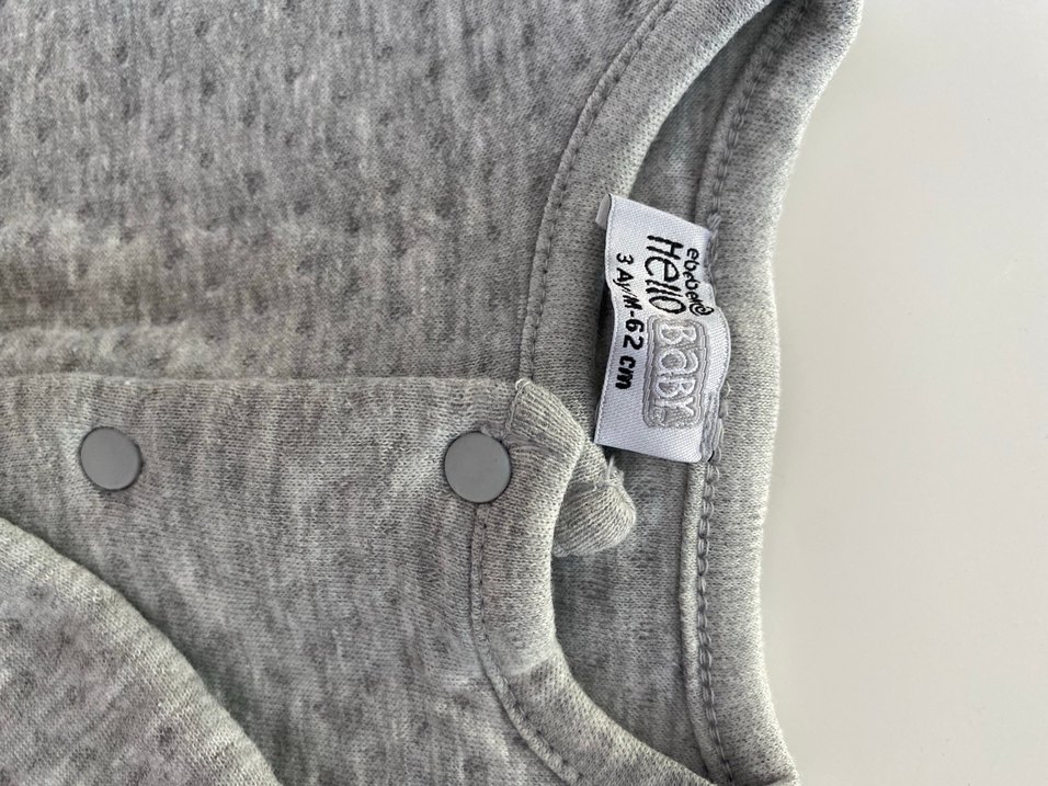 Gri Triko Erkek Bebek Tulum - Görsel 2