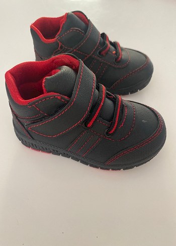 Kırmızı Erkek Çocuk Cırtlı Spor Ayakkabı - Görsel 2