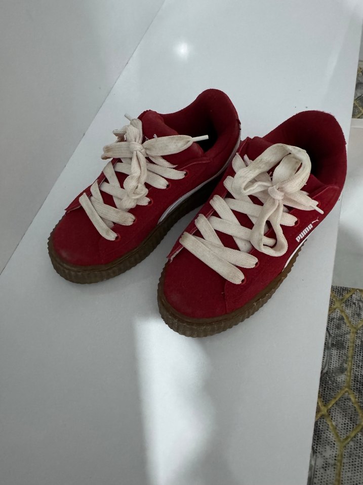 Puma Kırmızı Platform Topuklu Spor Ayakkabı - Görsel 4