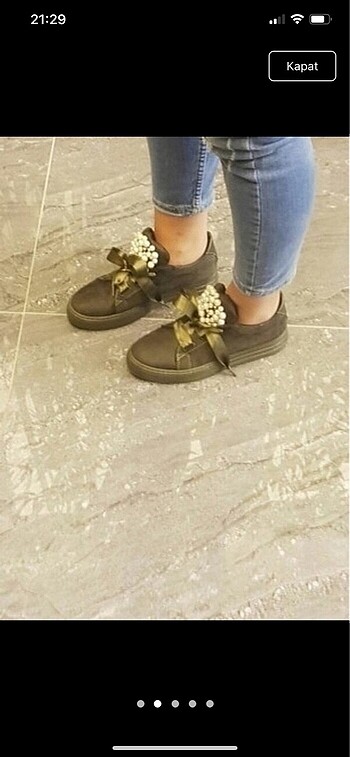 Bershka İncili ayakkabı