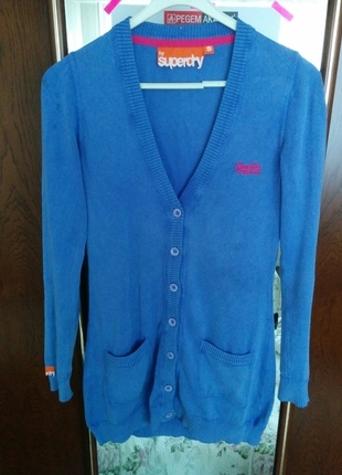 hırka mavi superdry