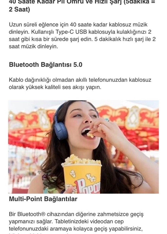 Jbl tune 510bt - Görsel 4