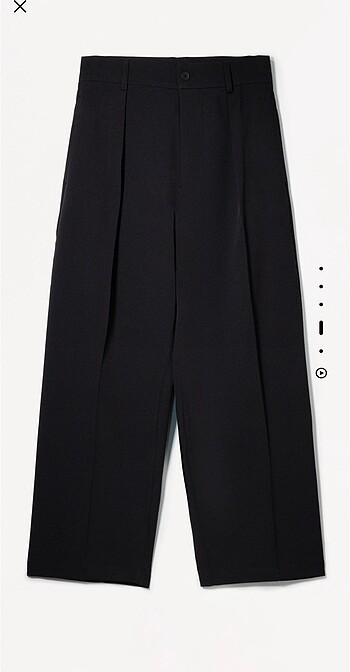 -SATILDI- SIFIR BERSHKA SUPER BAGGY KUMAŞ PANTOLON