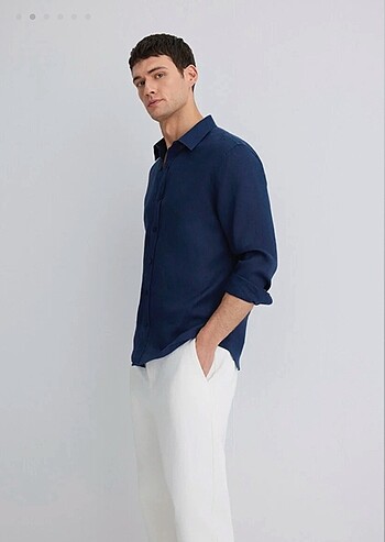 Mavi Jeans SIFIR ETİKETLİ KETEN GÖMLEK