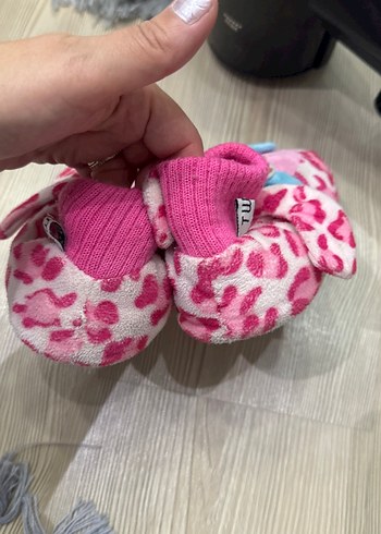 Kız Çocuk Renkli Leopar Desenli Sıcak Ev Terliği Twigy - Görsel 3