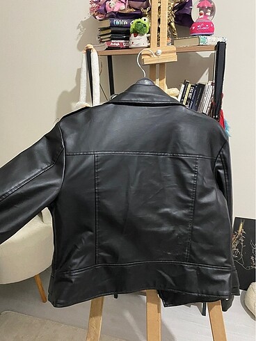 l Beden Biker deri ceket