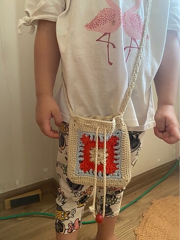 Örgü çocuk çantası - Görsel 4