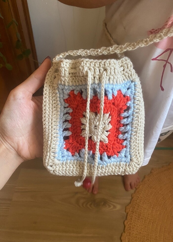 Örgü çocuk çantası - Görsel 3