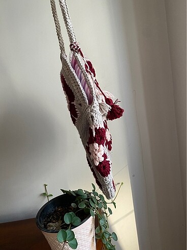 Çiçek desenli çanta - Görsel 5