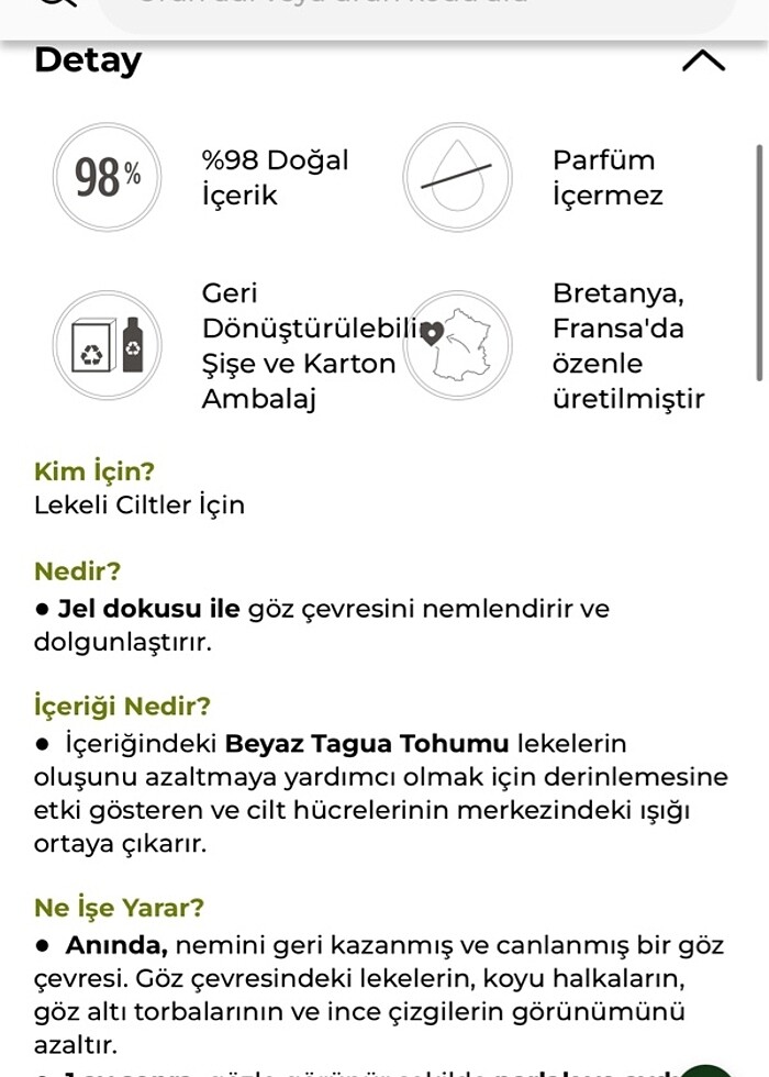 Yves rocher göz kremi - Görsel 4