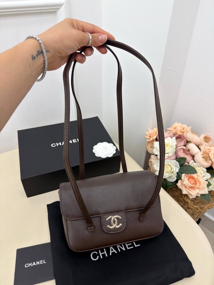Chanel Kahverengi  Omuz Çantası — görsel 7/9
